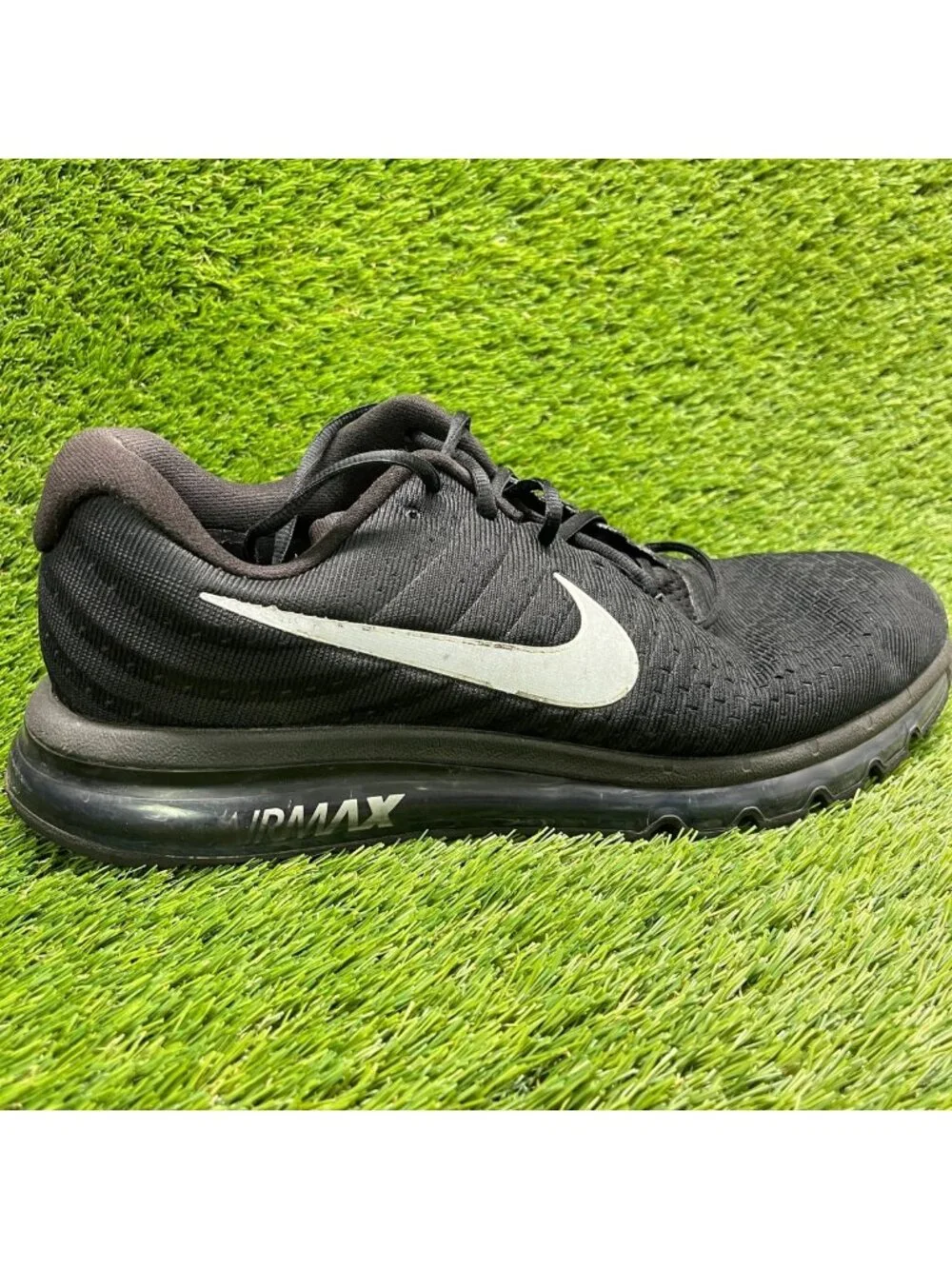 Nike Air Max 2017 Mens Size 14 Black Athletic Running Walking Shoes Sneakers